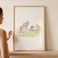 Cute Animal Soccer Players Digital Download