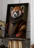 Regal Red Panda Renaissance Aristocrat Digital Art