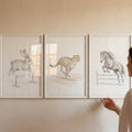 Charming Jumping Animals Digital Art Set