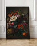 Classic Dark Floral Still Life Digital Art