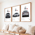 BMW M4 CSL Triptych Digital Art