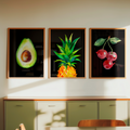 Watercolor Fruit Trio Digital Art