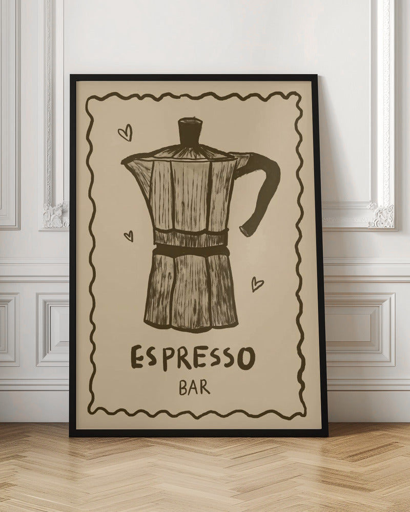 Espresso Bar Moka Pot Digital Art