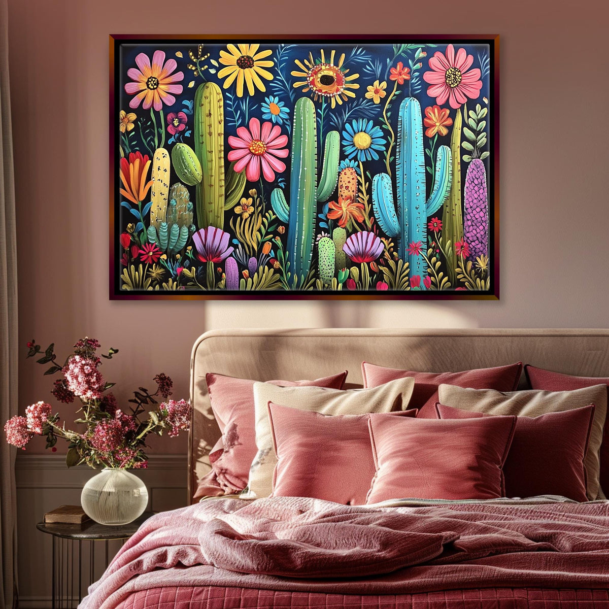 Midnight Desert Bloom Digital Art
