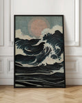 Ethereal Ocean Waves Digital Art Print