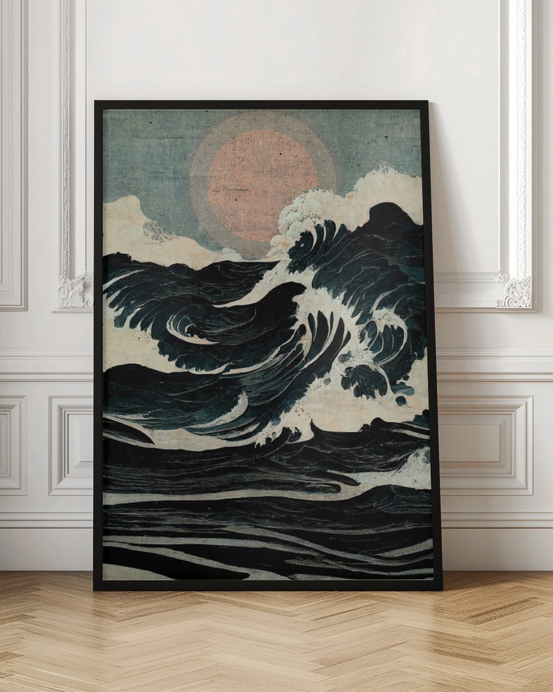 Ethereal Ocean Waves Digital Art Print