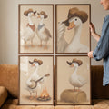 Cowboy Ducks Digital Art Collection