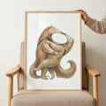 Dancing Anteaters Watercolor Digital Print