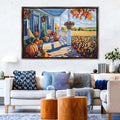 Autumn Porch Harvest Digital Artwork