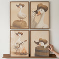Cowboy Duck Digital Art Collection