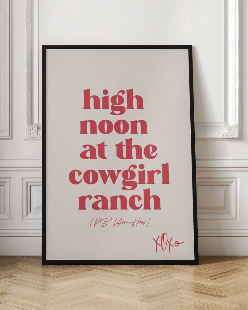 High Noon at the Cowgirl Ranch Digital Art Print