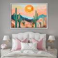 Desert Sunset Cactus High-Resolution Digital Artwork