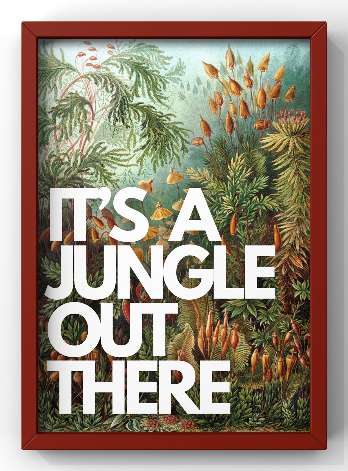 Its A Jungle Out There Botanical Digital Art Print