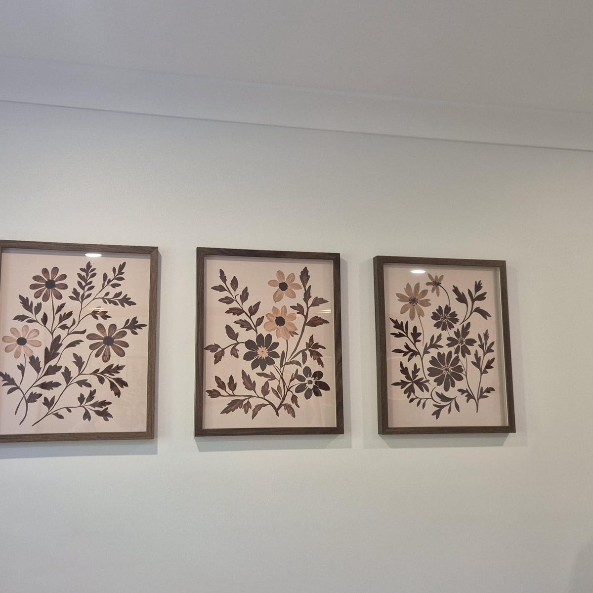 Boho Floral Trio Digital Art Set