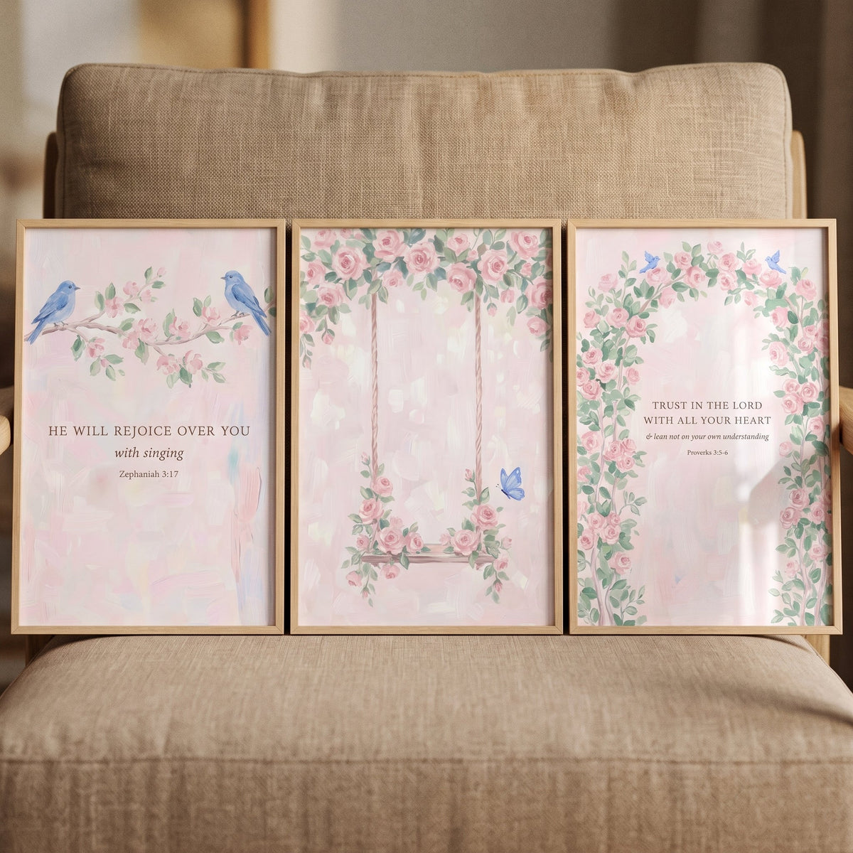 Watercolor Scripture Trio Digital Download