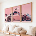 Porsche 911 GT3 RS Triptych Digital Art