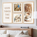 Good Things Take Time Gallery Wall Digital Art Set