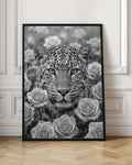 Leopard Among Roses Digital Art