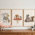 Whimsical Woodland Band Trio Digital Art Set