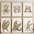 Dancing Australian Animals Watercolor Digital Art Set