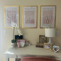 Minimalist Pink Scripture Art Prints Set