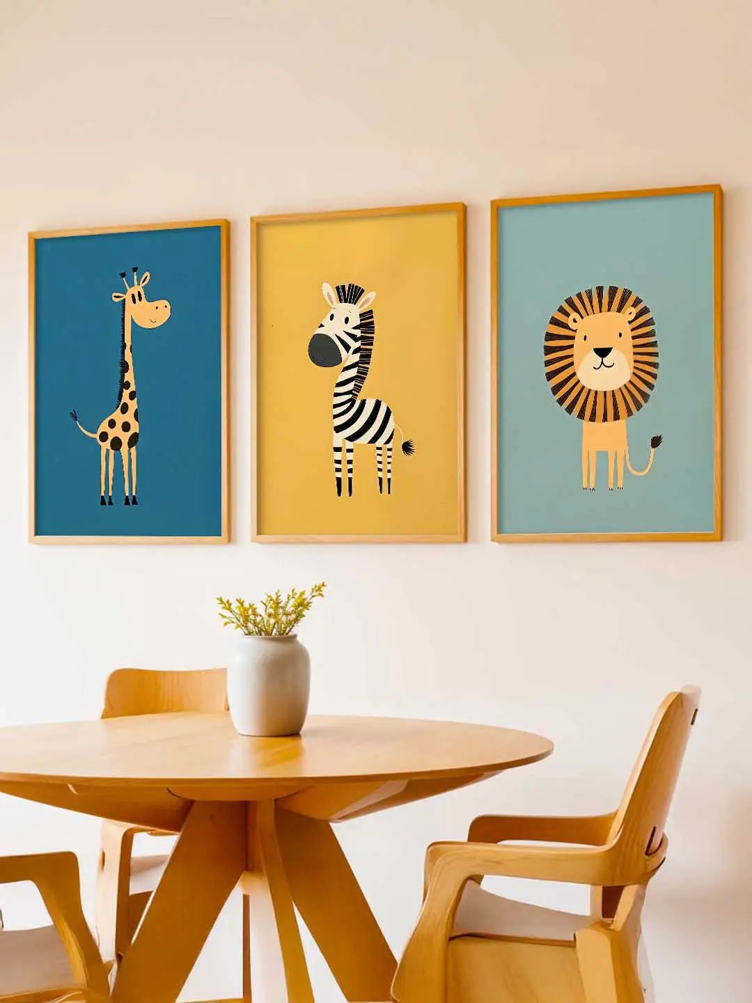 Charming Safari Animals Digital Trio