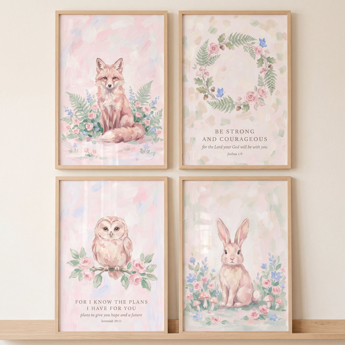 Enchanted Woodland Animals Digital Art Set