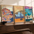 Vintage Travel Poster Trio Digital Download