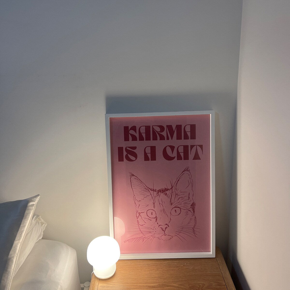 Karma Is A Cat Digital Art Print
