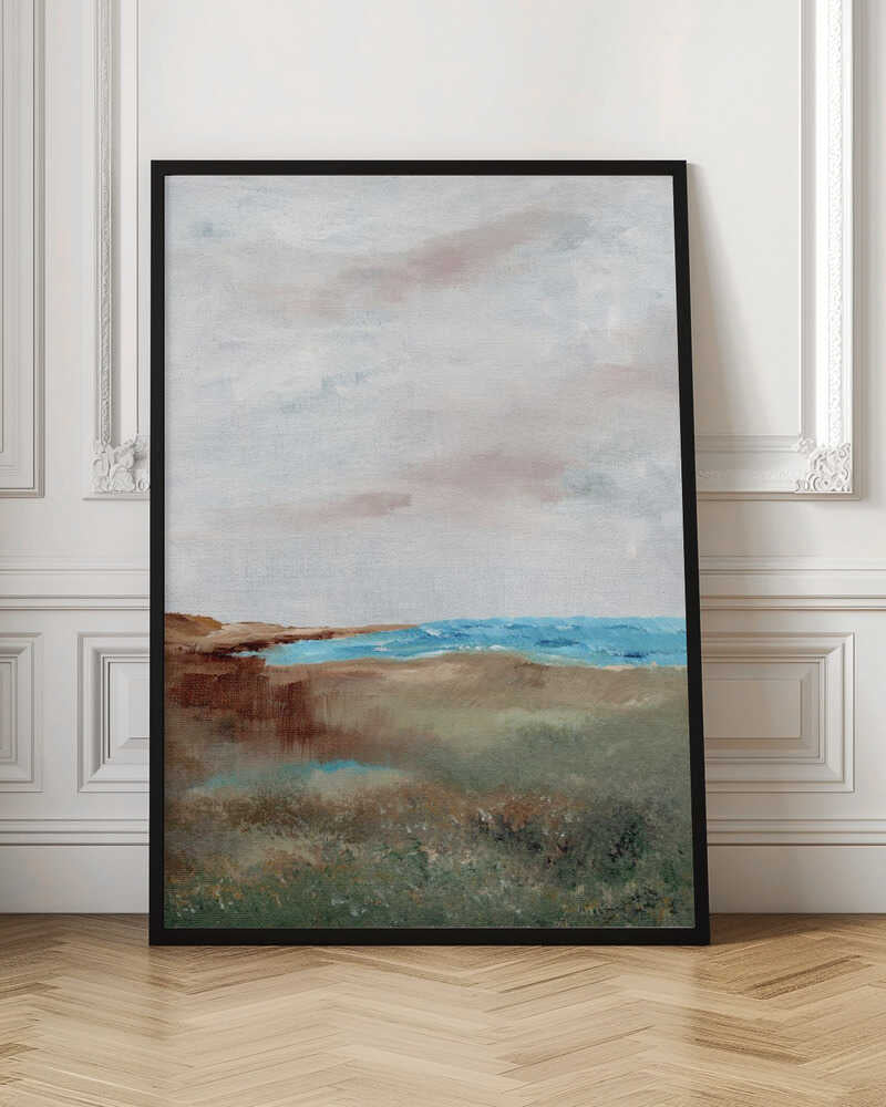 Abstract Coastal Horizon Digital Art Print