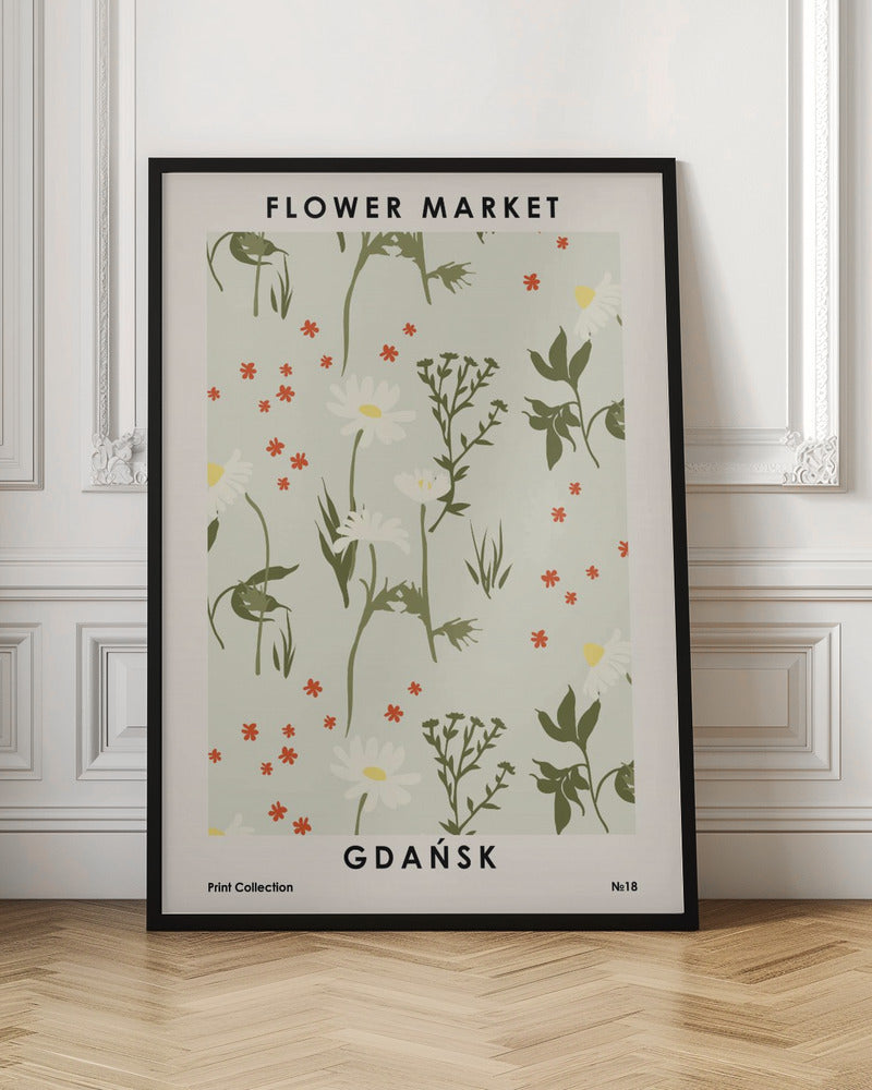 Gdansk Flower Market Botanical Digital Art Print