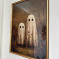 Two Friendly Ghosts in Wildflowers Digital Art