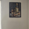 Whiskey and Cigar Moody Still Life Digital Art
