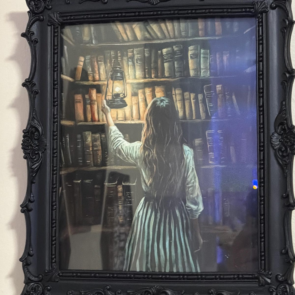 Lantern in the Library Digital Artwork