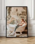 Vintage Mermaid in Bathtub Digital Art Print