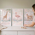 Safari Animal Nursery Scripture Wall Art Set
