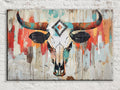 Abstract Bull Skull Digital Art