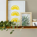 Minimalist Citrus Slices Digital Art Print