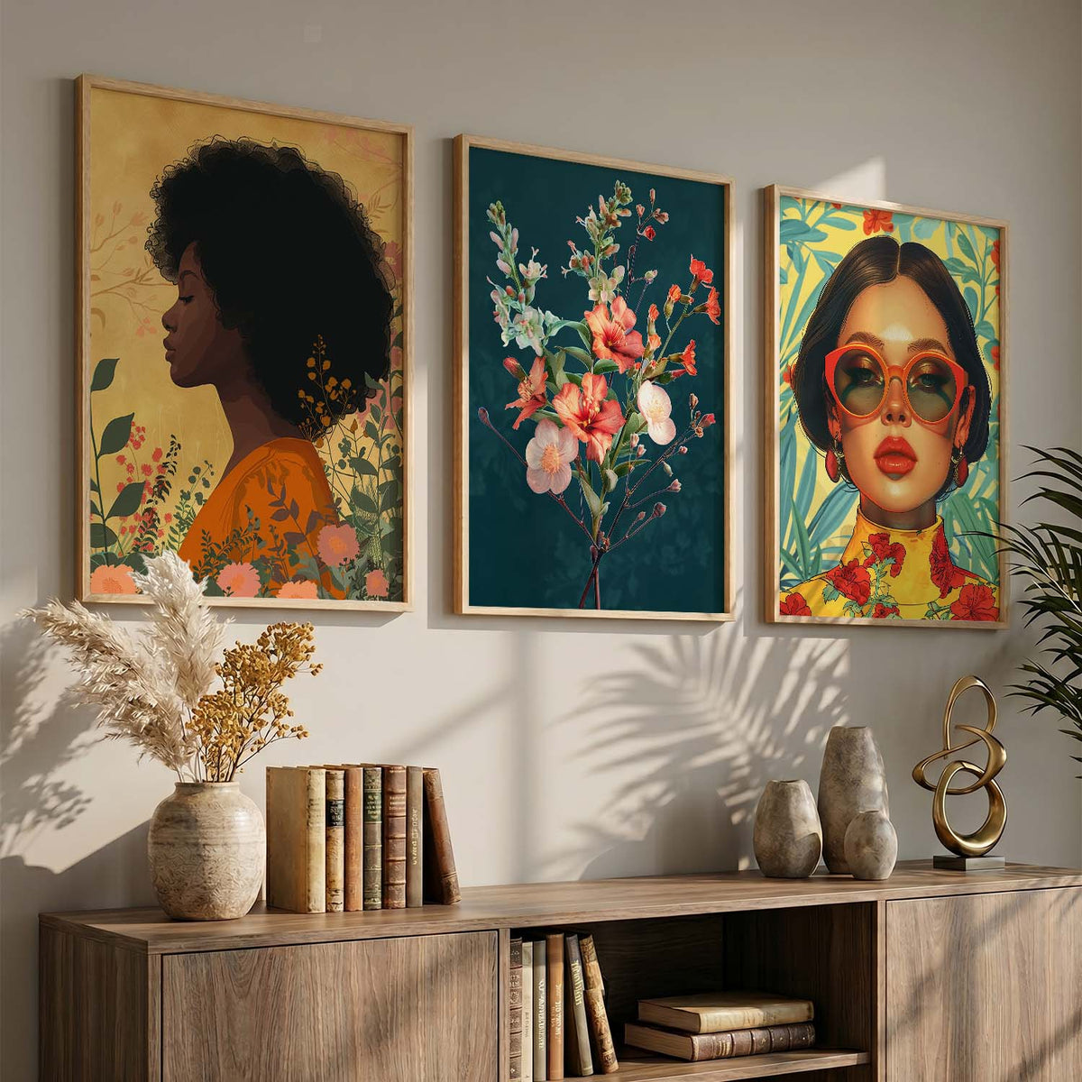 Elegance Trio Digital Art Collection