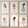 Enchanting Little Princesses Digital Art Collection