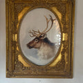 Vintage Reindeer Portrait Digital Art