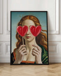 Renaissance Heart Eyes Digital Artwork