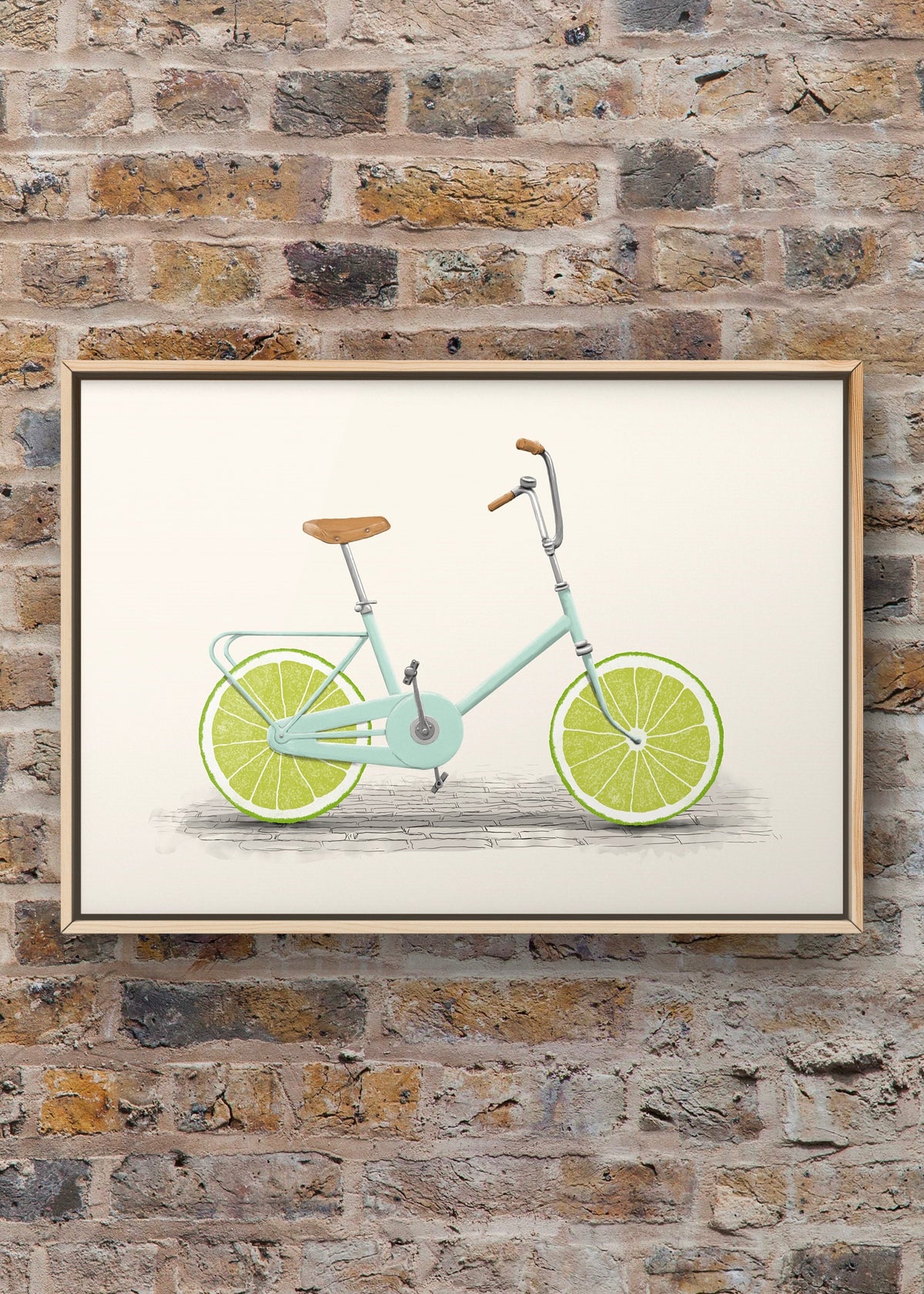 Lime Bike Digital Art Print