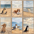 Dogs at the Beach Digital Art Collection