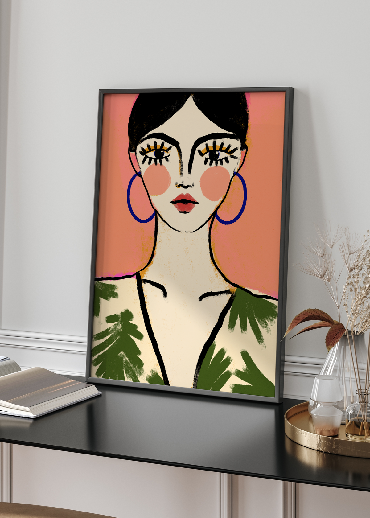 Abstract Woman Portrait Digital Art