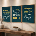 Motivational Quotes Three-Piece Digital Art Set
