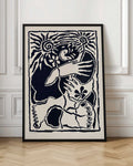 Abstract Sun Hands Digital Art Print