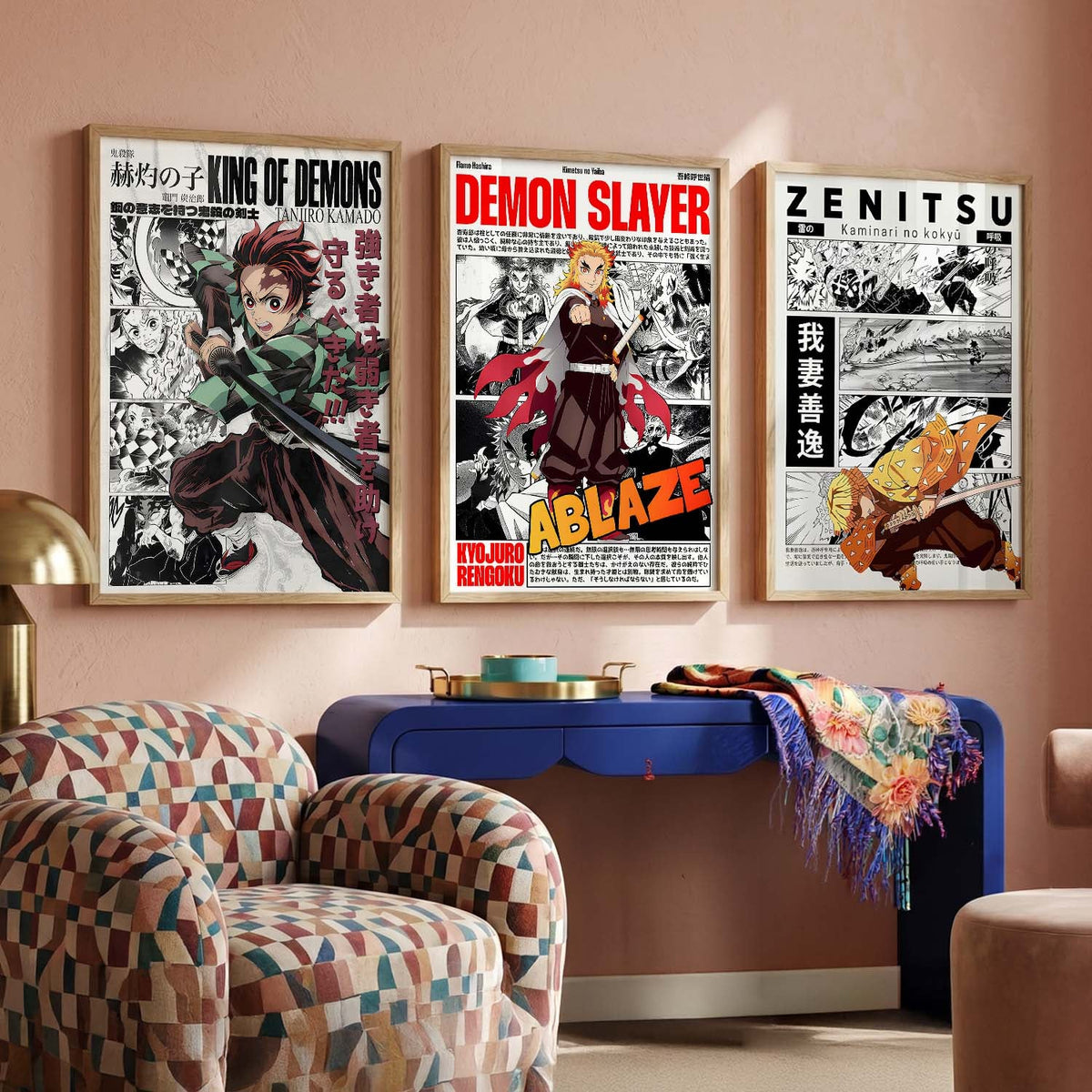Anime Manga Hero Wall Art Trio