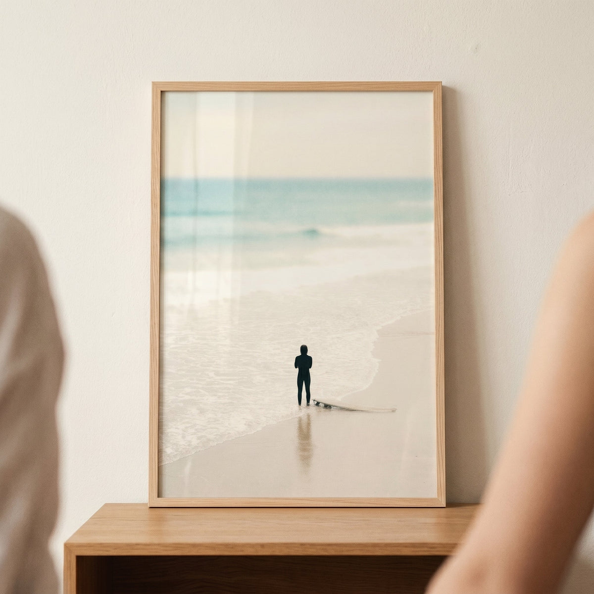 Surfer at Shore Digital Print