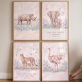 Safari Animal Nursery Digital Art Prints